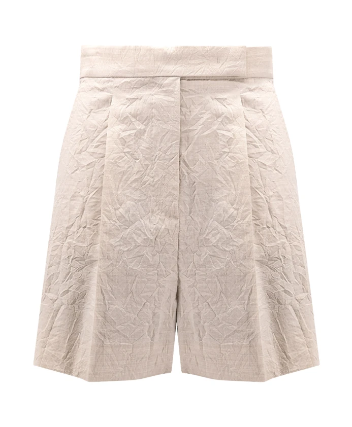 

Шерстяные шорты Abisso Max Mara, бежевый