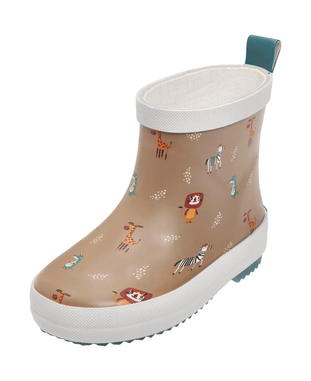 Резиновые сапоги с дикими животными, Playshoes, коричневый — фото 3