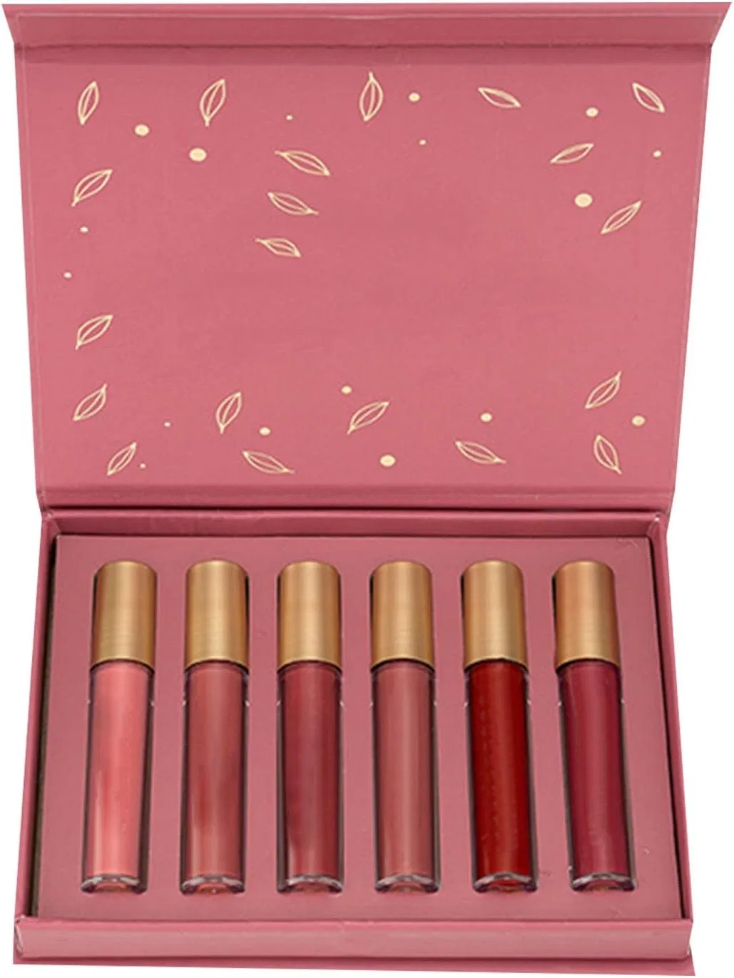 Набор матовых жидких помад Lip Gloss 6 шт, красный Generic