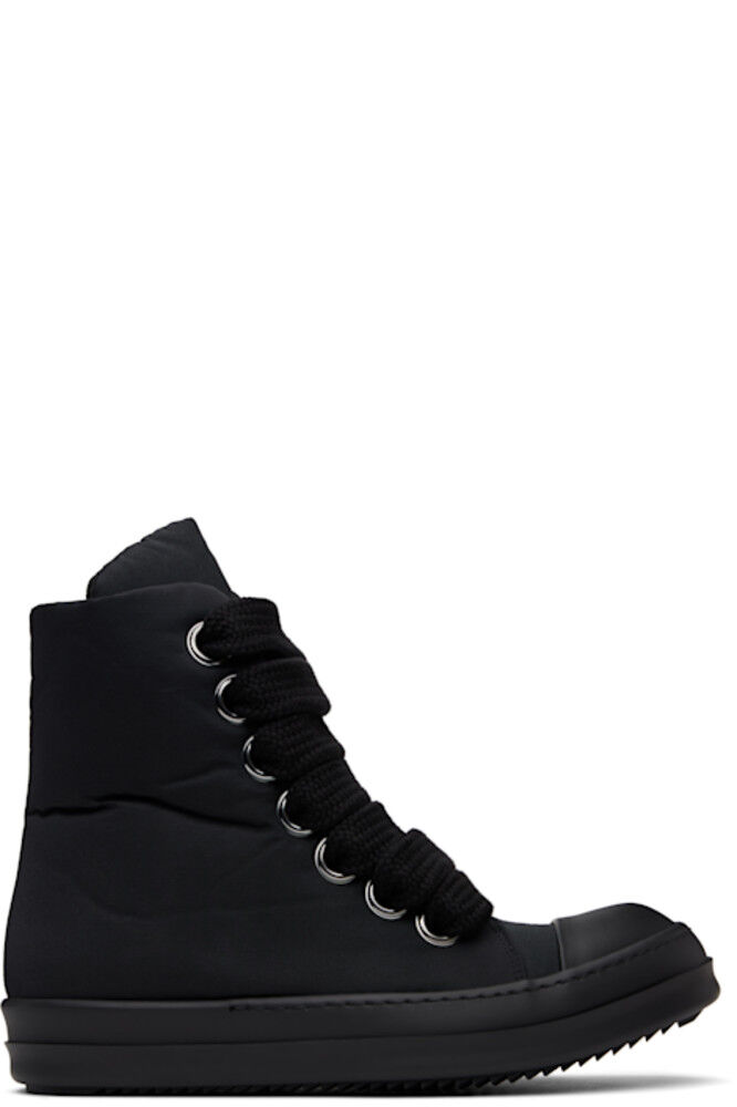 

Черные кеды Hollywood Jumbo Lace Puffer Rick Owens DRKSHDW