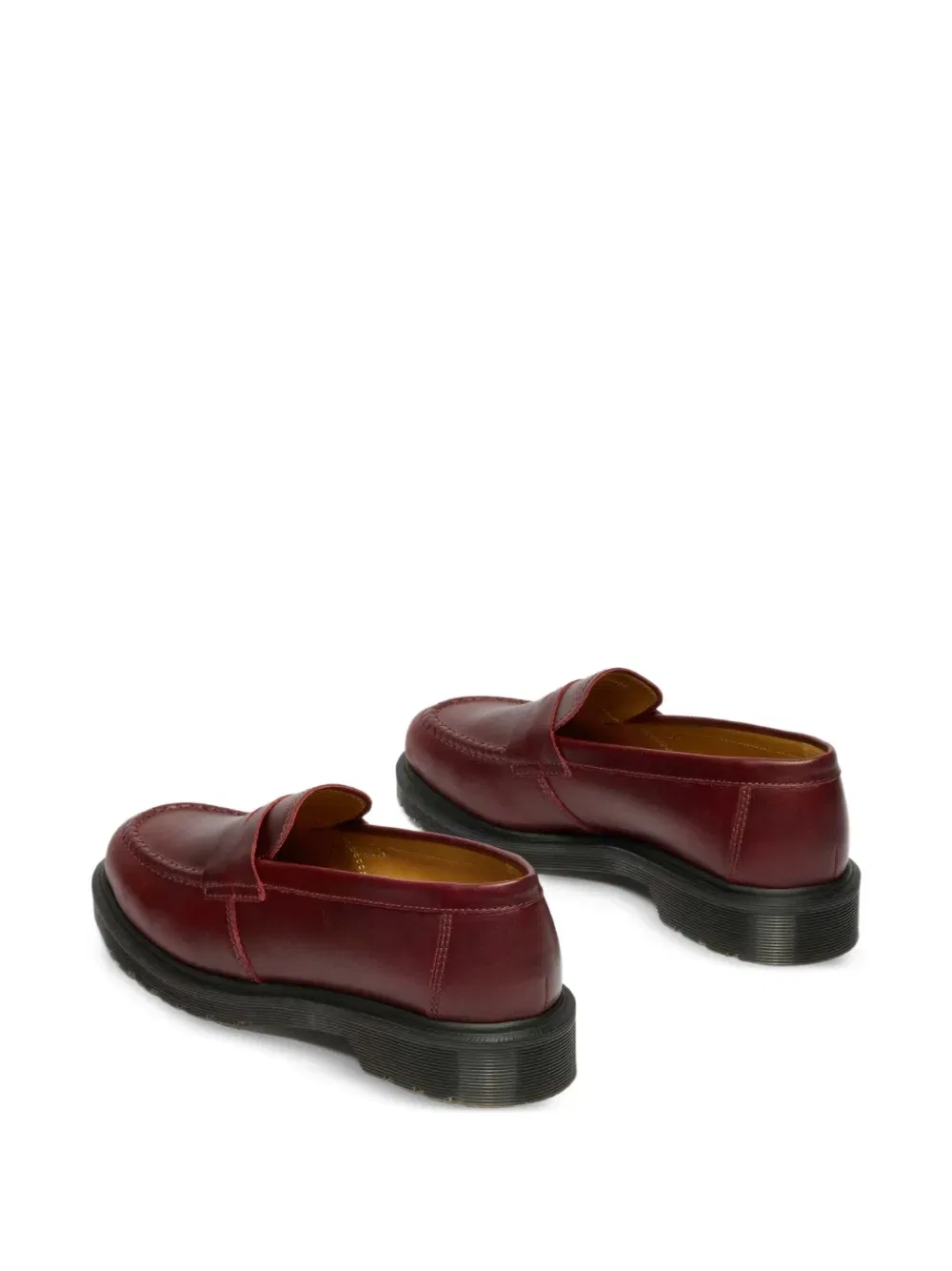 Кожаные лоферы Dr. Martens, красный — фото 3