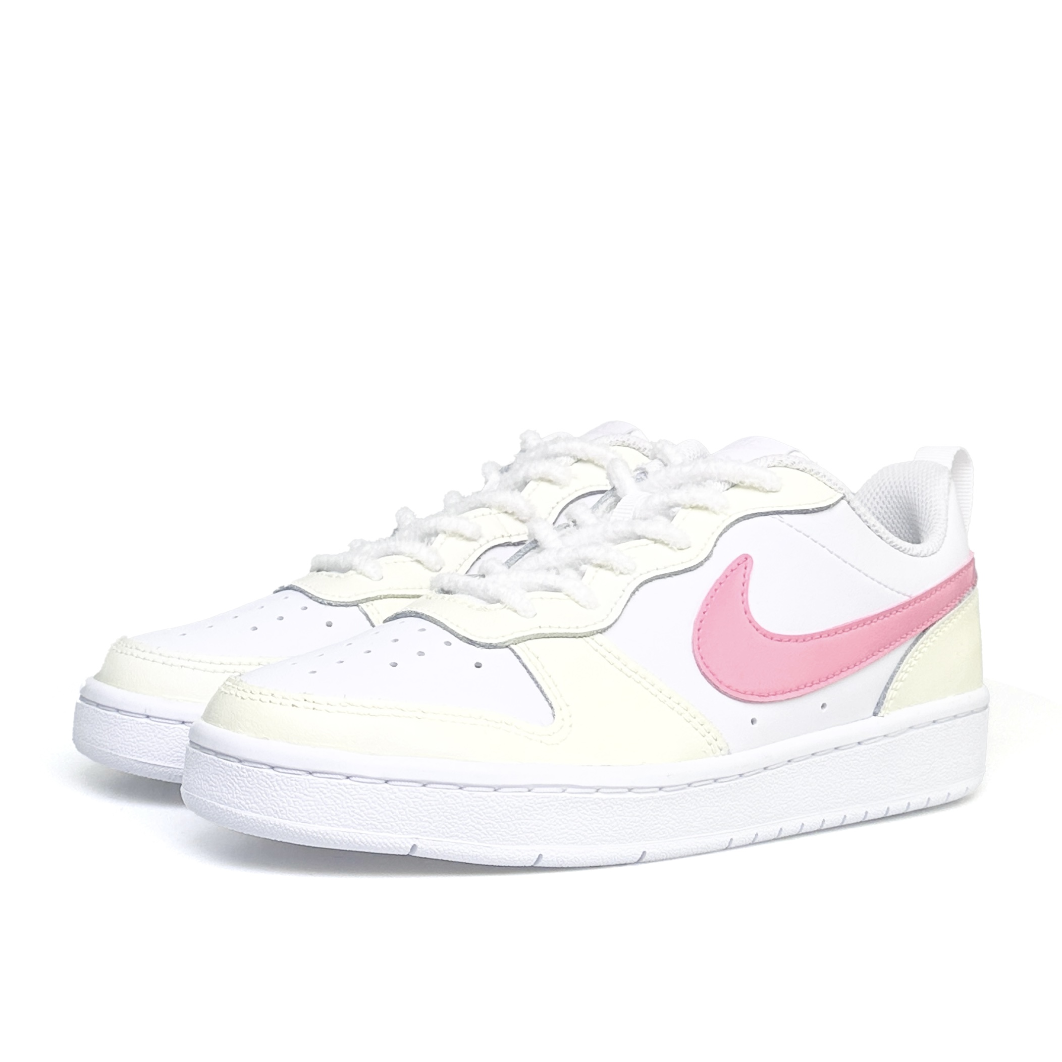 Детские скейтерские кроссовки Court Borough для младших школьников Nike, желтый/розовый — фото 3