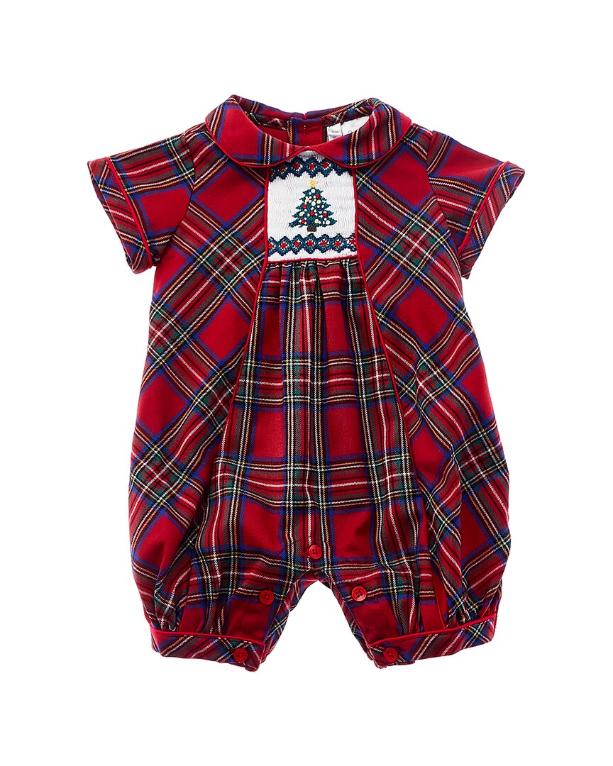 

Детский комбинезончик Rachel Riley Christmas Tree Smocked, красный