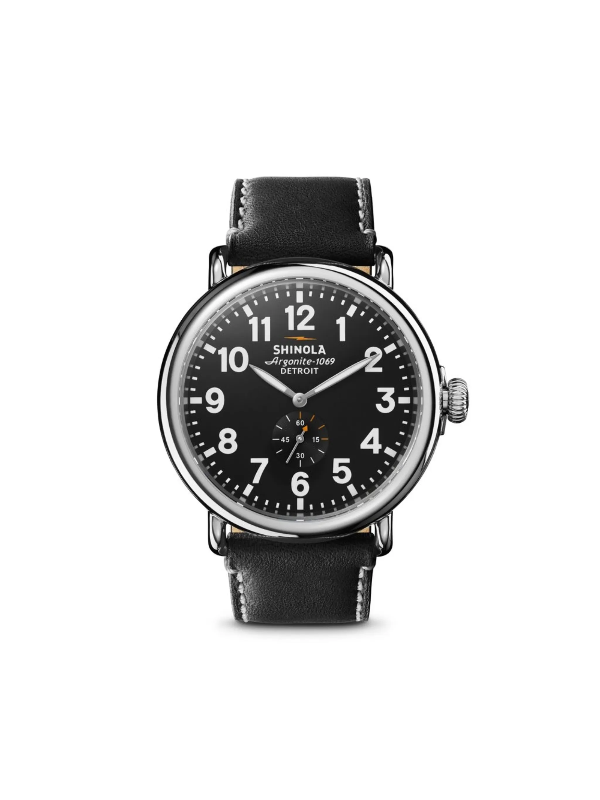 

Наручные часы Runwell Sub Second 47 мм Shinola, черный