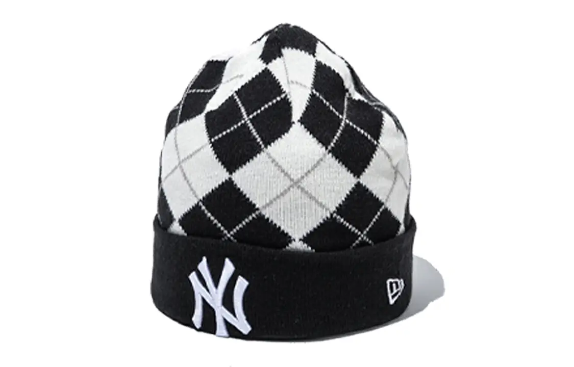 

New Era Унисекс шапка бини черно-белая, Black/White