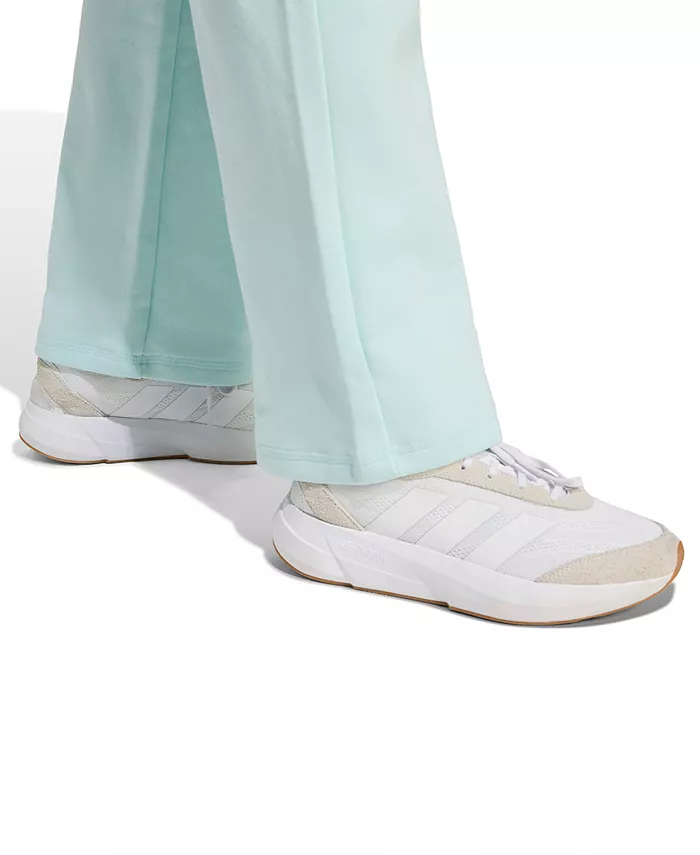 Женские брюки Essentials Feel Cozy Mid-Rise с открытым низом Adidas, зеленый — фото 4
