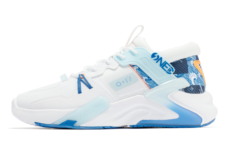 

Кроссовки Qq X 361° Vast NFO Lifestyle Shoes Men Mid-top 361 Degree White / Glacier Blue, белый/голубой