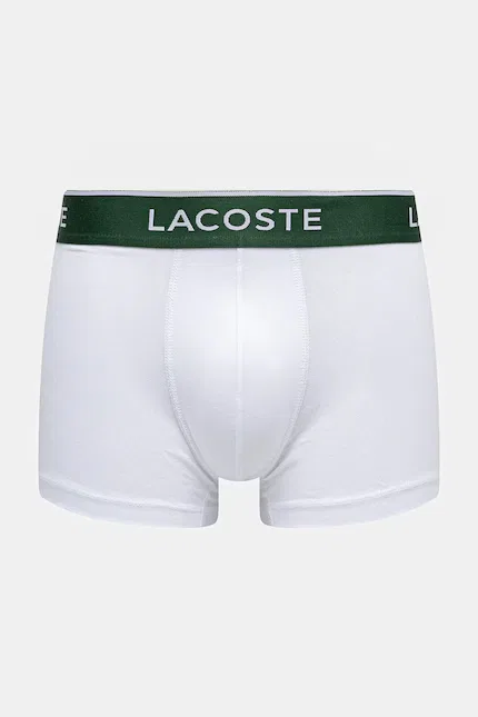 Боксеры мужские Lacoste, 3 шт, хлопок, белый — фото 2