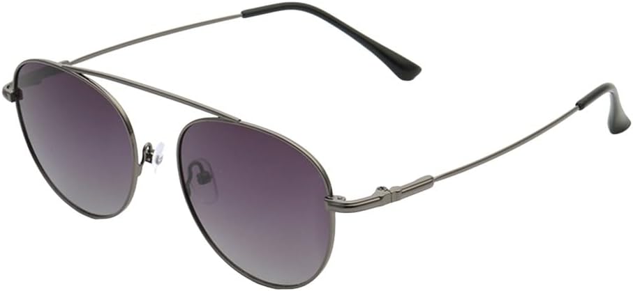 

Стильные овальные женские металлические солнцезащитные очки, мужские поляризованные солнцезащитные очки в винтажном стиле с защитой от УФ-излучения UV400, оправа для вождения, коричневый, серый, черный UJNHGQ, Grey C2