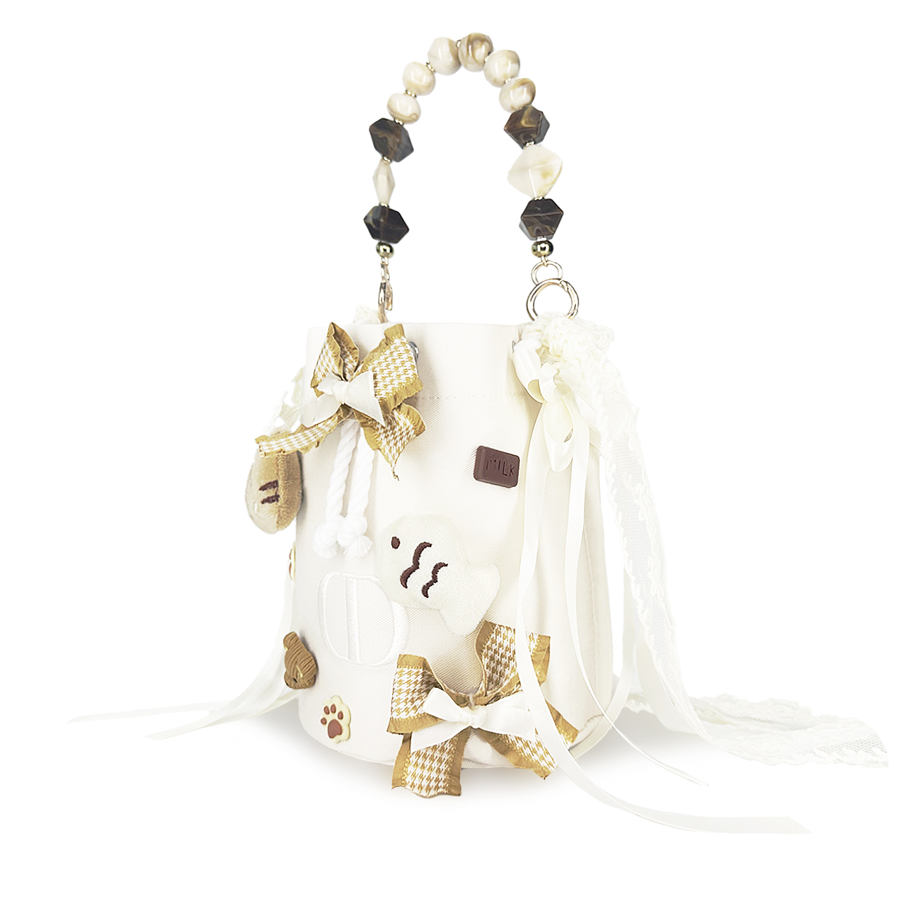 DIOR Индивидуальная косметичка Fairy Tale Wander Special Box, плюшевое детское веселье, милый мультяшный дизайн, девичьи мечты 15*17cm ecru — фото 4