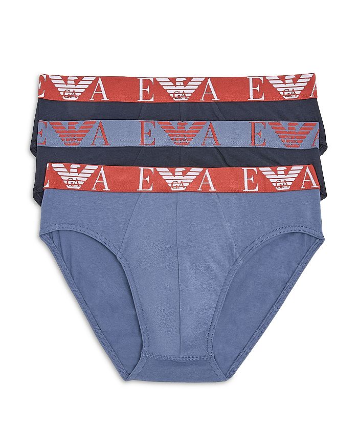 

Трусы с логотипом, 3 шт. Emporio Armani, мультиколор