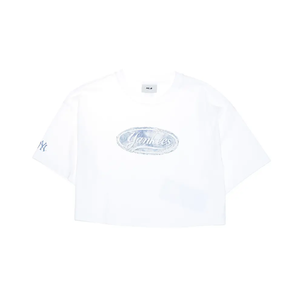 

Футболка New York Yankees SS25 женская MLB, экрю, Белый, Футболка New York Yankees SS25 женская MLB, экрю