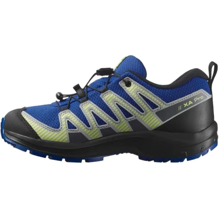 Кроссовки детские водонепроницаемые SALOMON XA PRO V8 сине-зеленые — фото 3