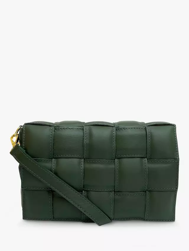 

Сумка кросс-боди Apatchy Padded Woven Leather, цвет racing/green