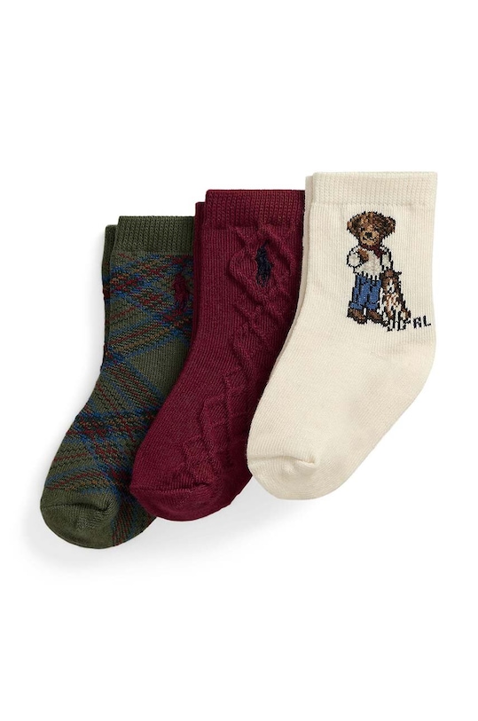 

Детские носки 3 пары Polo Ralph Lauren, зеленый