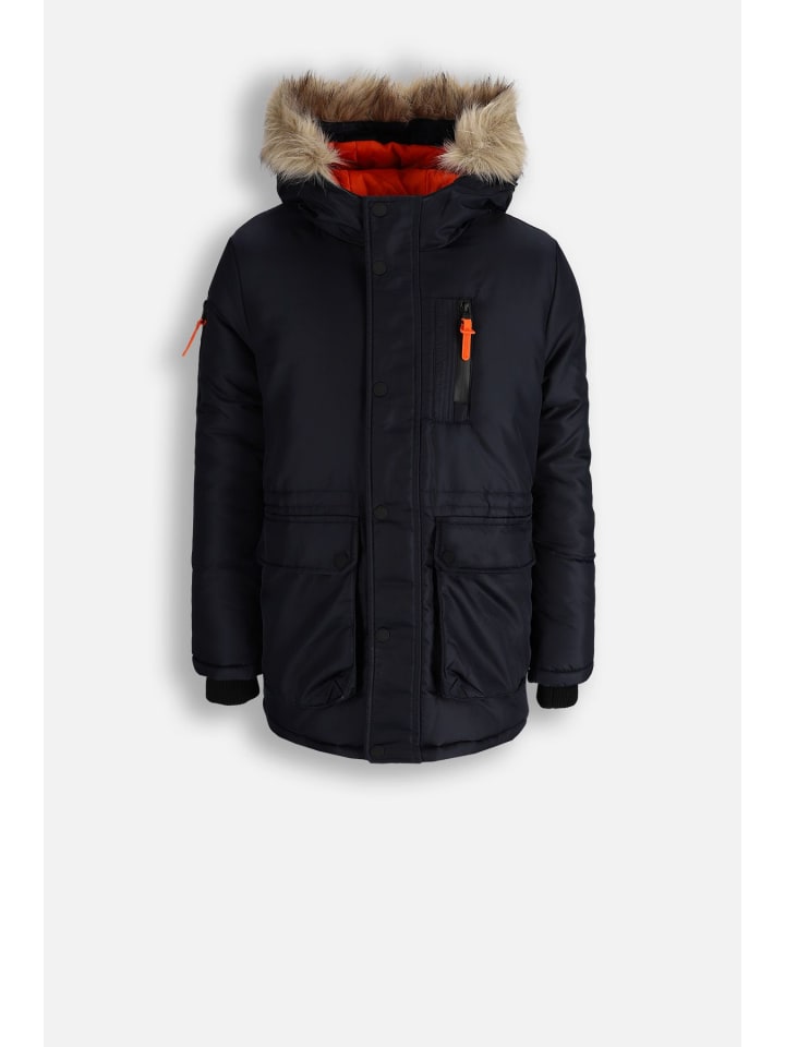 

Зимняя куртка с покрытием DWR темно-синего цвета Coccodrillo