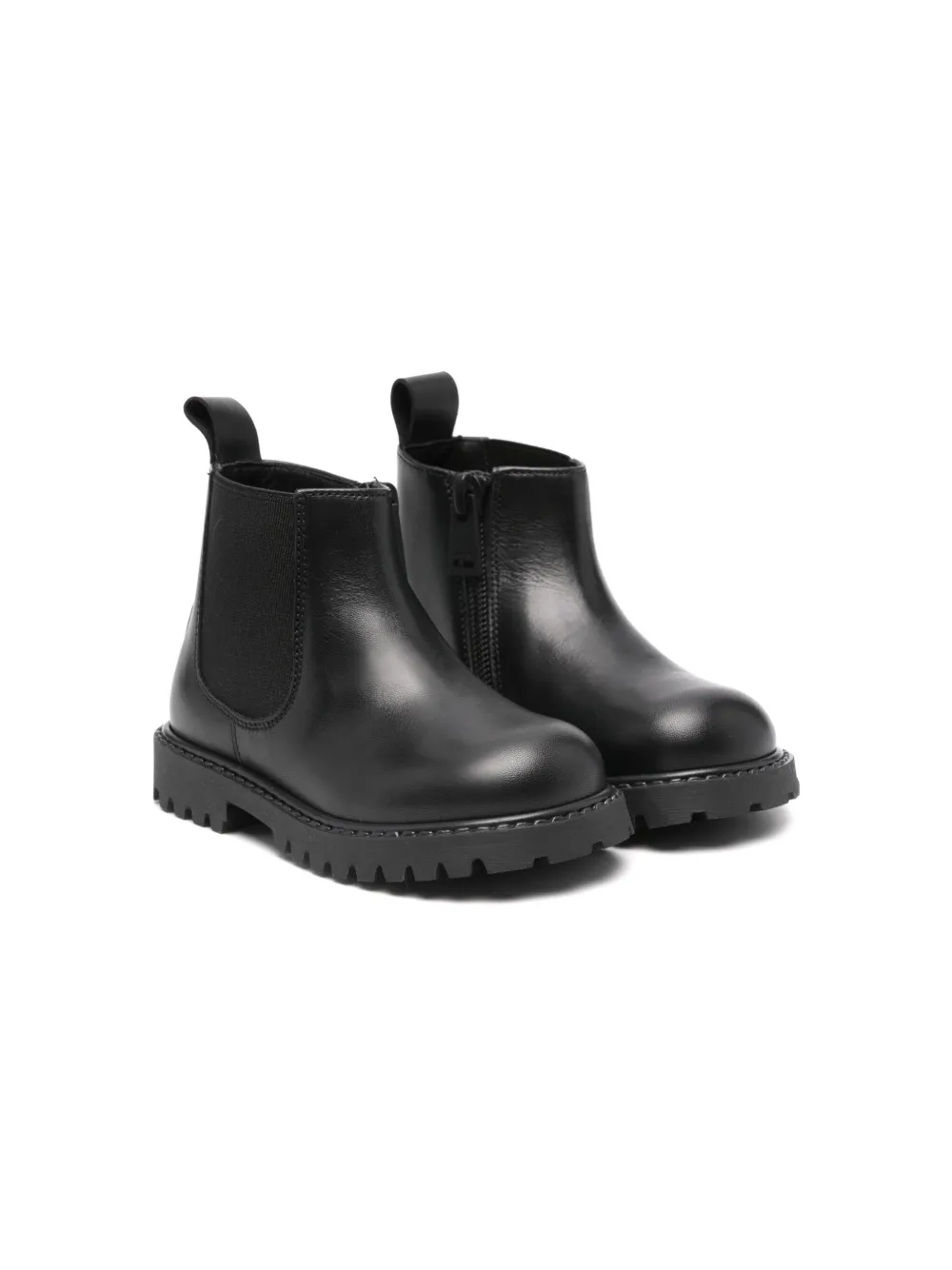

Ботинки челси с логотипом Medusa Versace Kids, черный