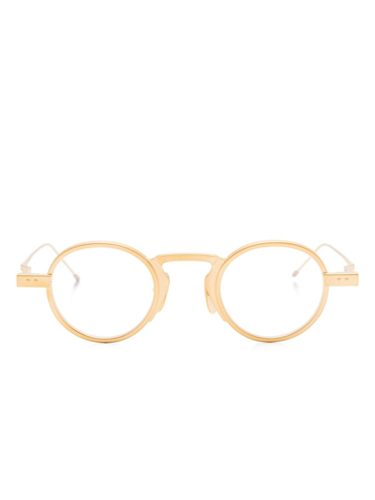 

Очки в круглой оправе Thom Browne Eyewear, золотой