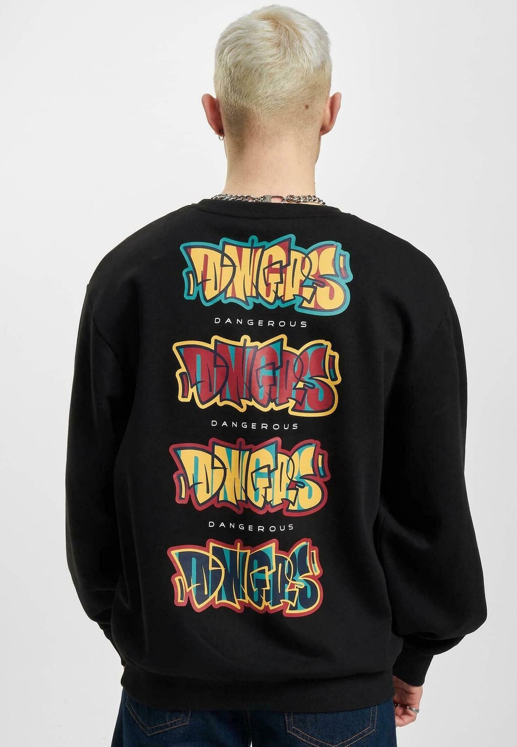 

Толстовка Wallarts Crewneck Dangerous DNGRS, черный