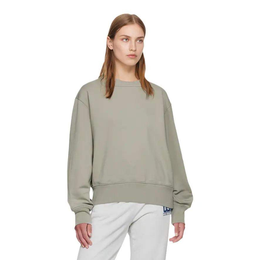 Свитшот SS24 Женский Изумрудный Зеленый UNIQLO — фото 3