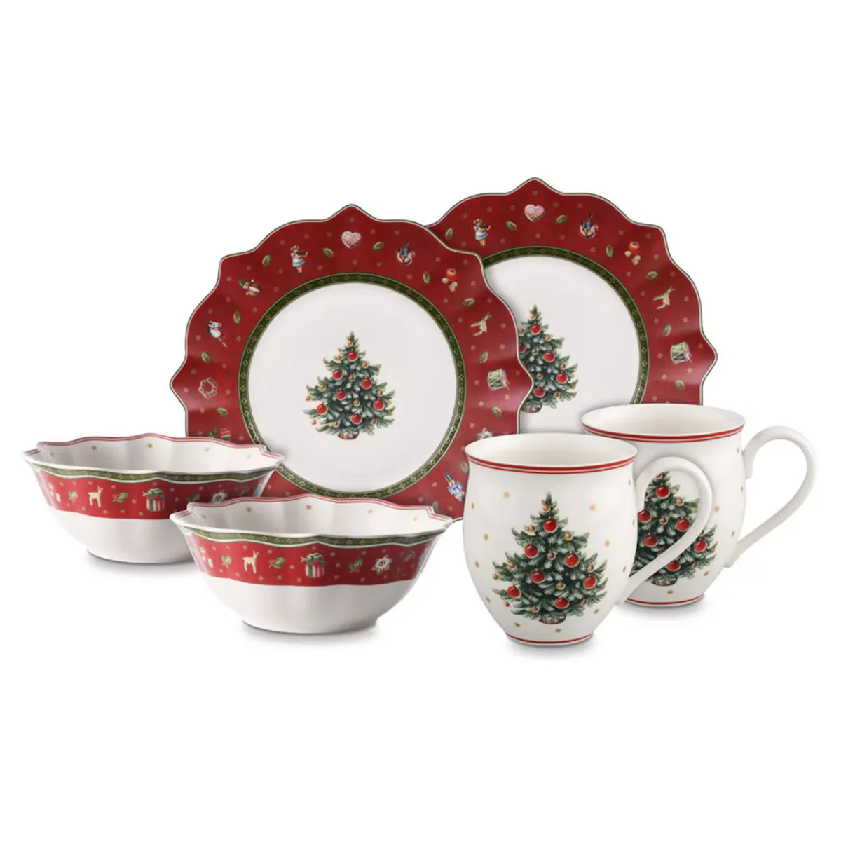 

Завтрак на двоих красный, 6шт Toy's Delight Villeroy & Boch, красный