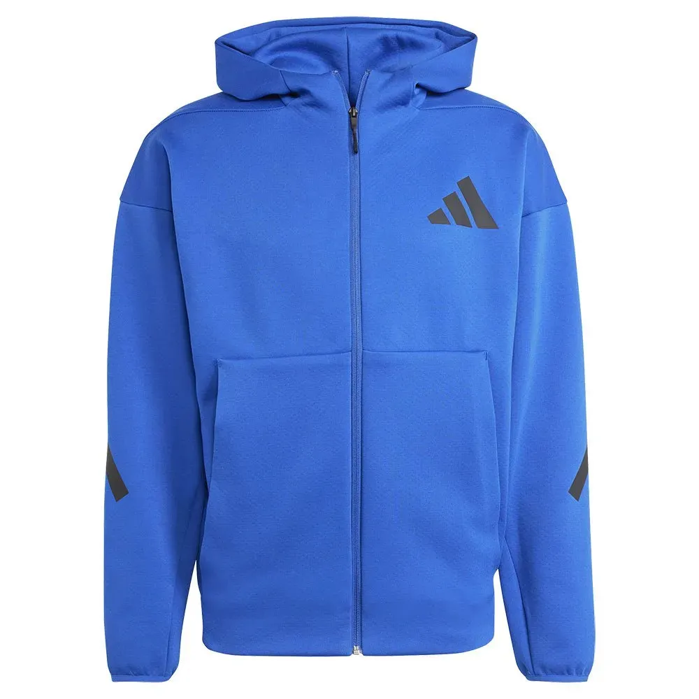 Толстовка adidas New Z.N.E full zip, синий — фото 3