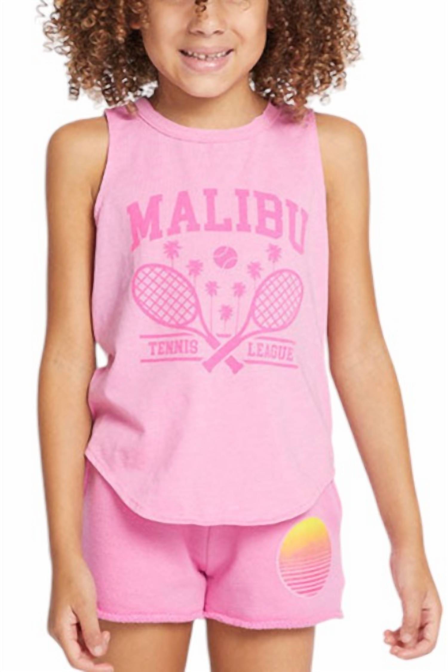 

Майка-топ Malibu для девочек в цвете Bubble Gum Pink Chaser