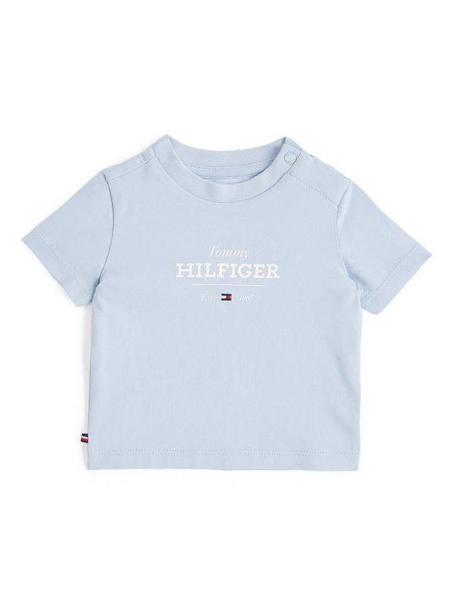 

Футболка с логотипом baby 1985 Tommy Hilfiger, цвет Breezy Blue