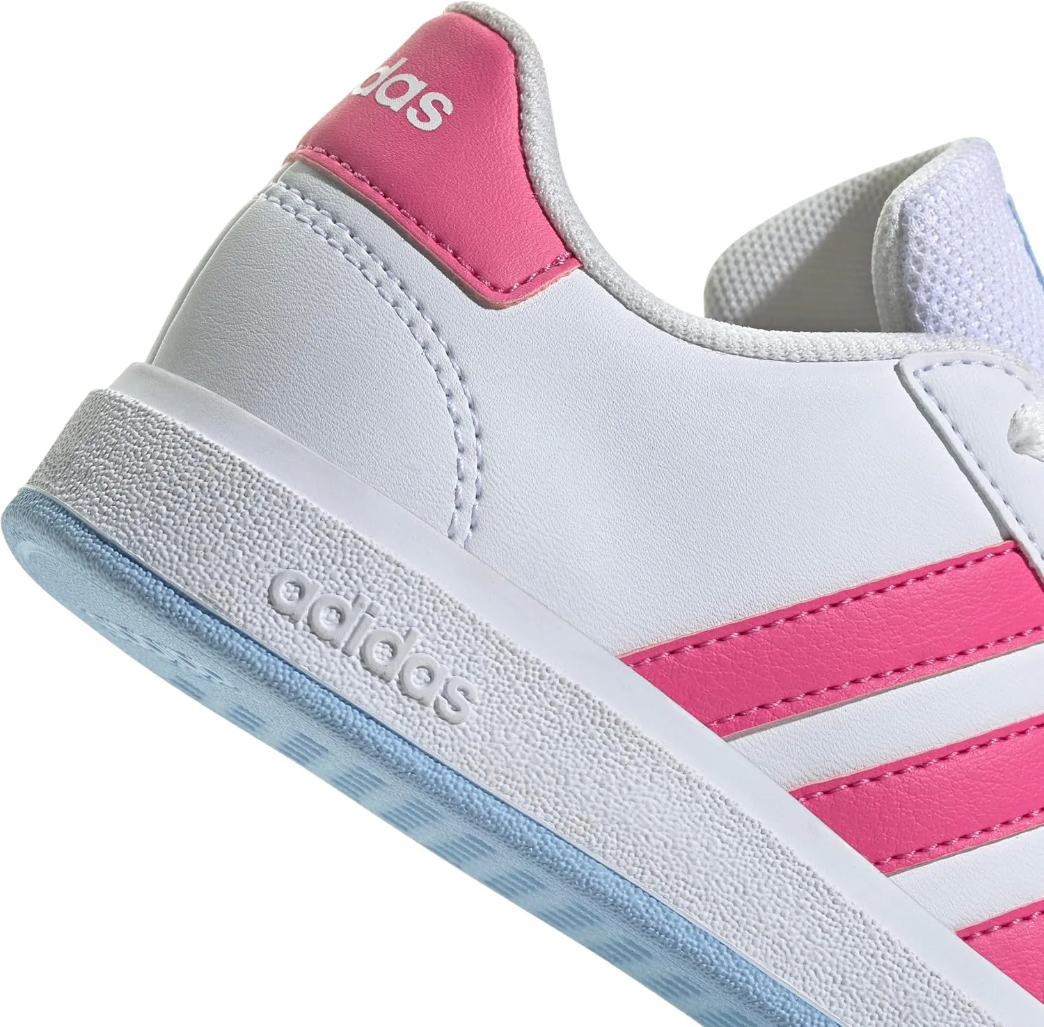 Теннисные кроссовки унисекс Kinder Grand Court Lifestyle на шнуровке, теннисные кроссовки adidas, белый — фото 4