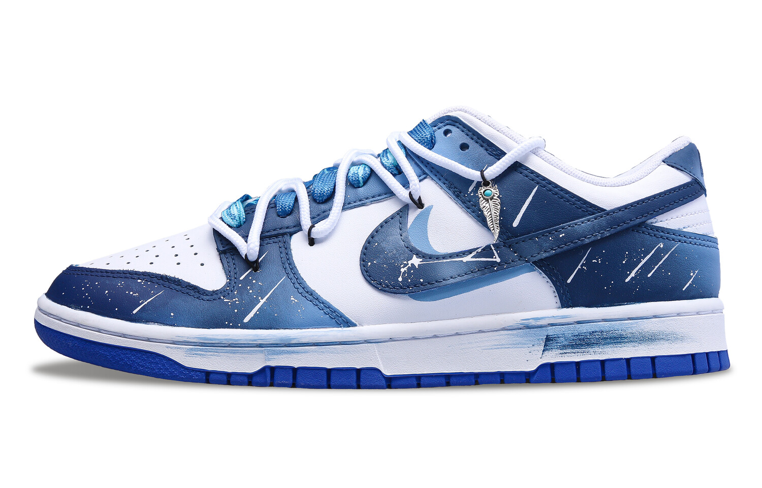 

Кроссовки Nike Dunk Skateboard Shoes Men Low-Top White Blue, белый/синий