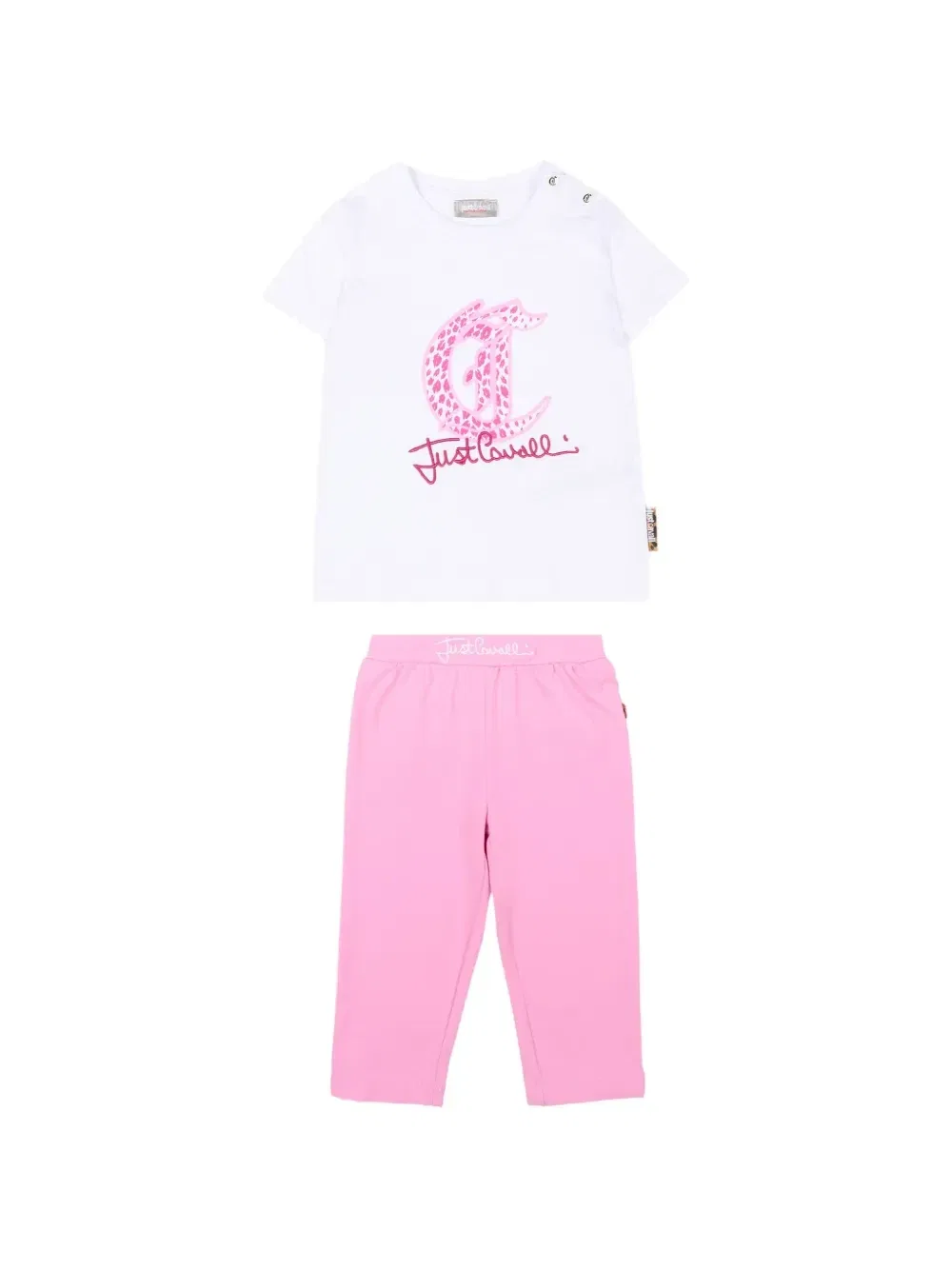 Брюки с логотипом Just Cavalli Kids, белый
