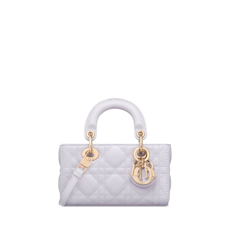 

DIOR Сумка Lady D Joy мини из ягненка светло-фиолетовая женская