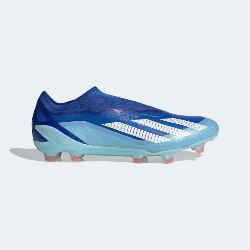 Футбольные бутсы Adidas Men's Crazyfast .1 без шнурков FG, белый/красный — фото 2