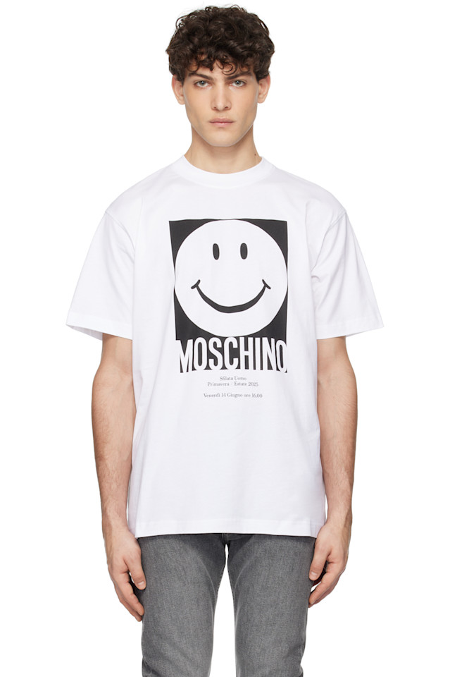 

Футболка Smile Moschino, белый