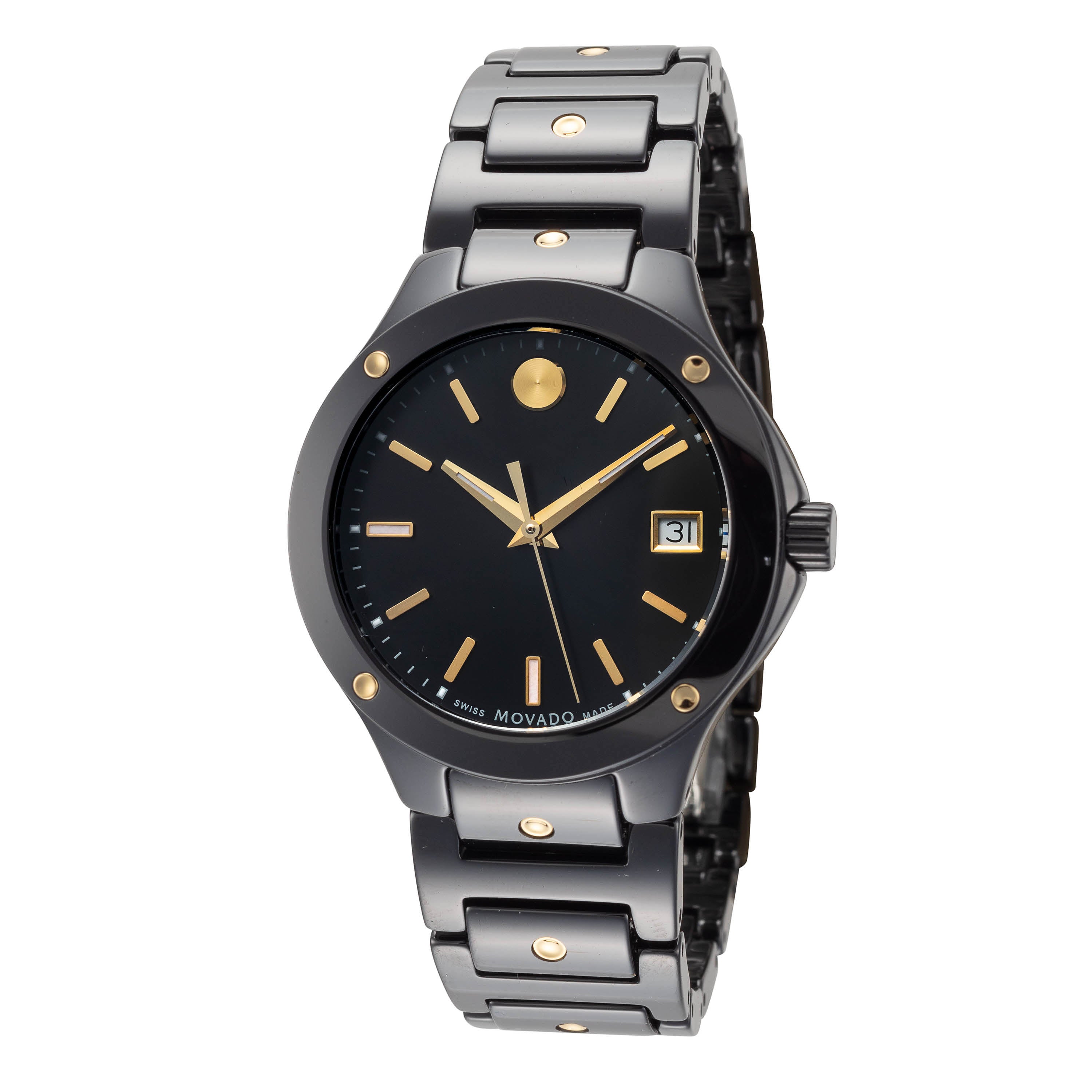 

Женские кварцевые часы Movado SE 33 мм, черный