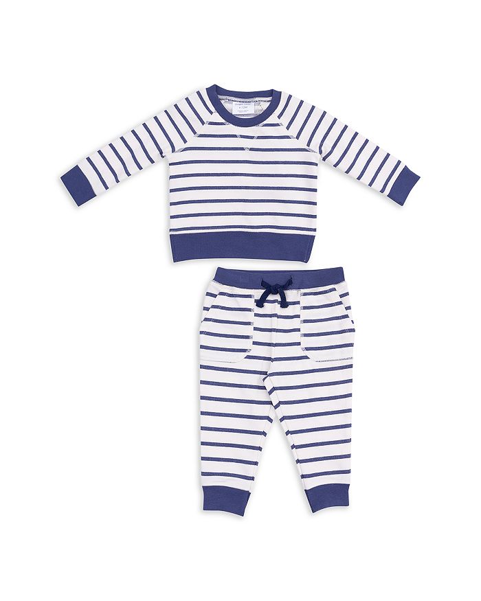 

Унисекс реглан свитер и джоггеры комплект - малыш Angel Dear, синий