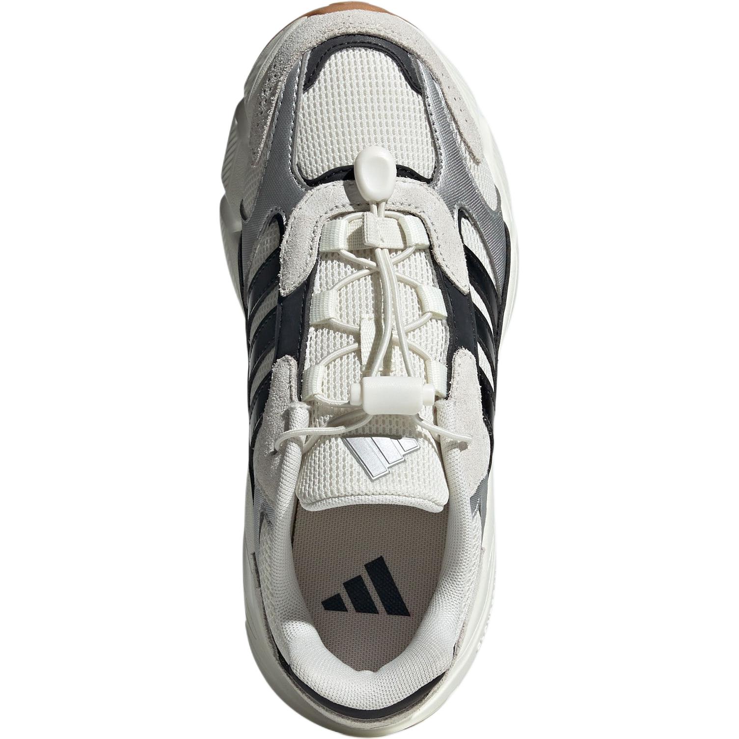 CRAZYCHAOS 2000 Износостойкие низкие детские кроссовки для бега White Black Adidas — фото 3