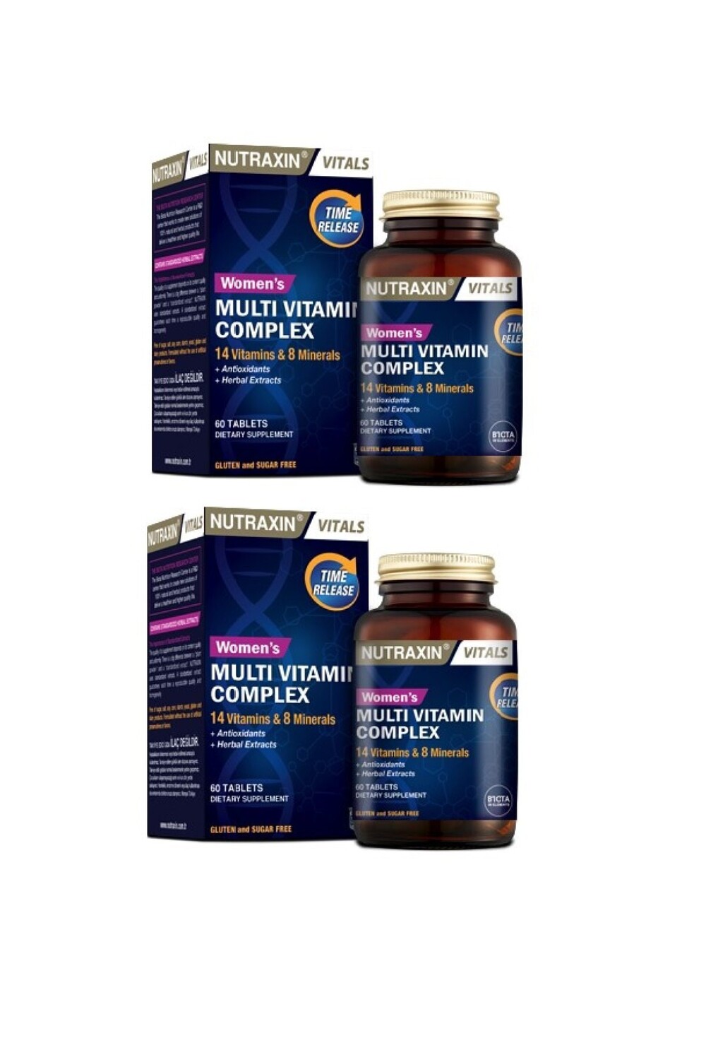 

Nutraxin Мультивитаминный комплекс для женщин, 60 таблеток по 2 штуки