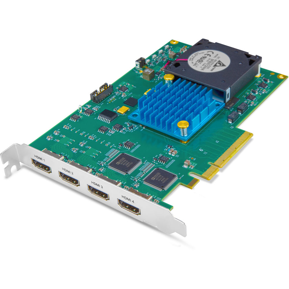 

AJA KONA HDMI 4-канальная плата захвата HDMI для многоканального HD или двухканального UltraHD