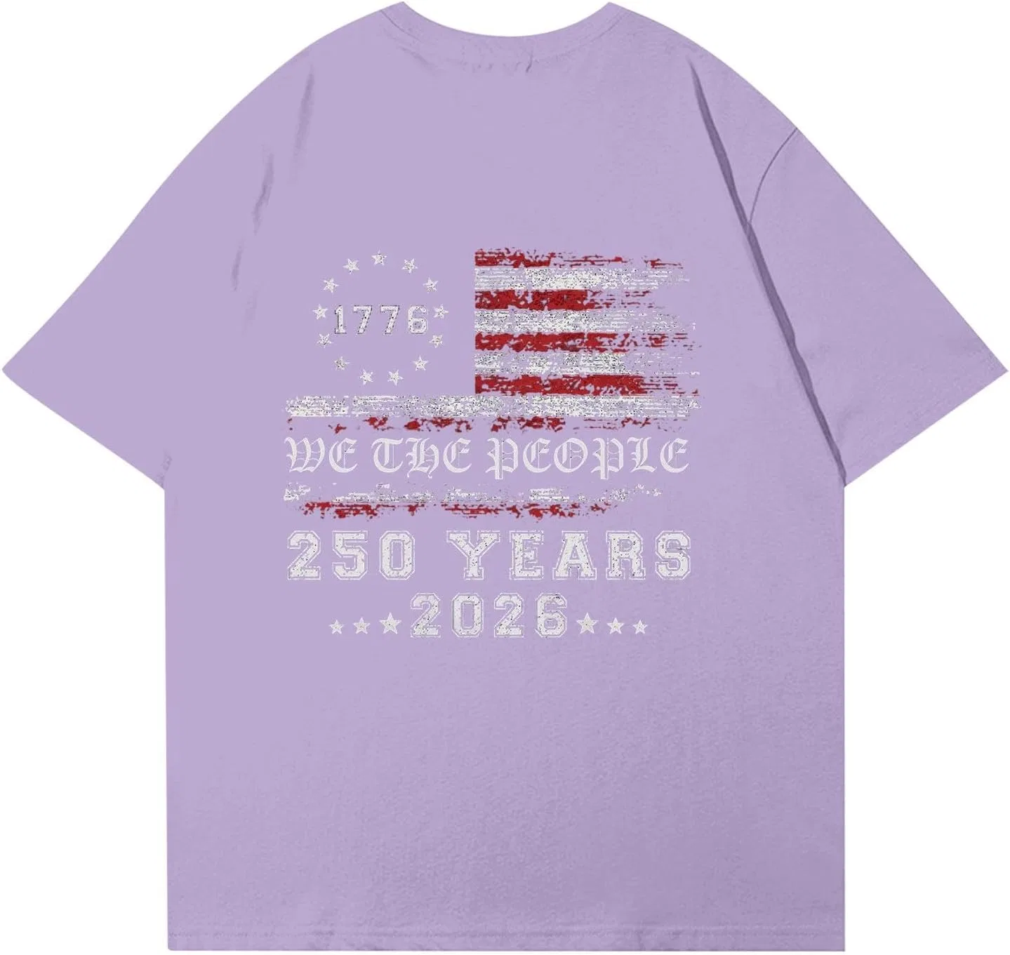 Блуза женская с патриотическим принтом, полиэстер, 1-purple — фото 4