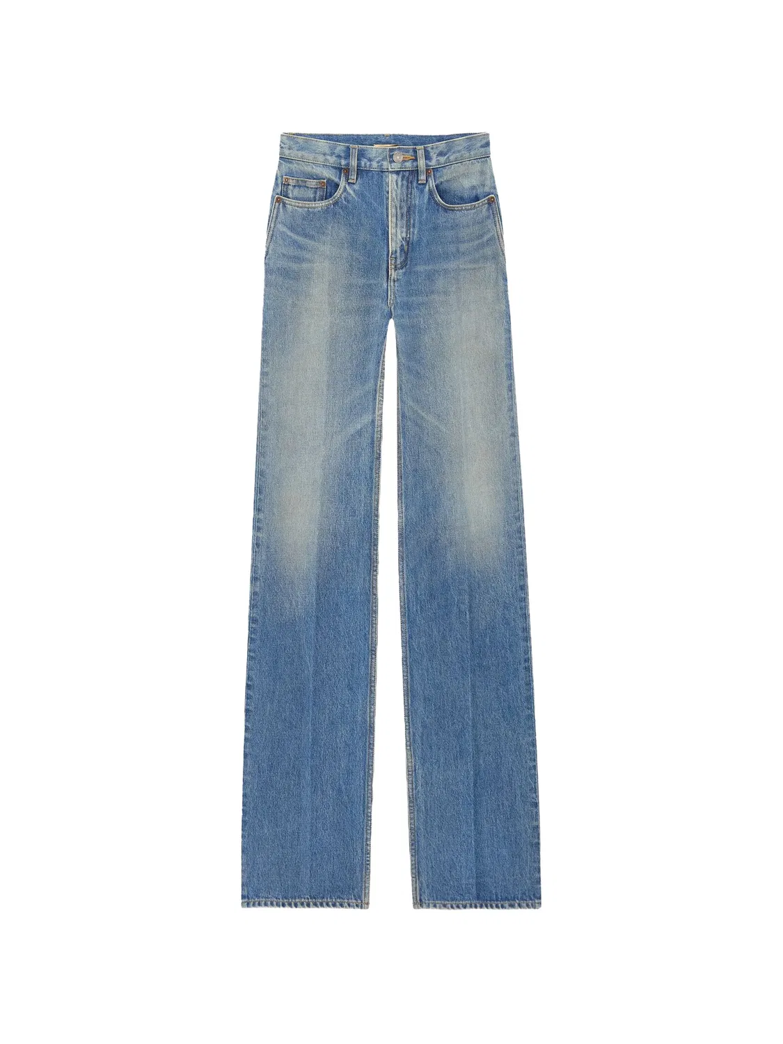 Расклешенные джинсы Saint Laurent, синий