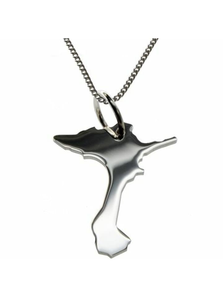 

Schmuckador Колье 50 см + кулон с изображением Форментеры из чистого серебра 925 пробы