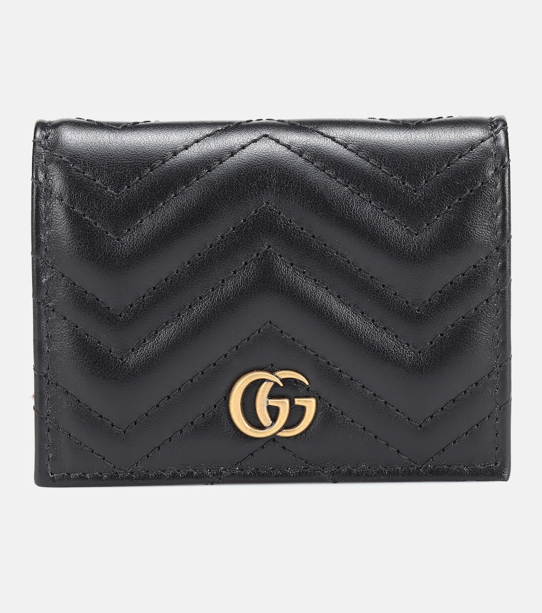 

Кожаный кошелек с логотипом GG Marmont Gucci, черный