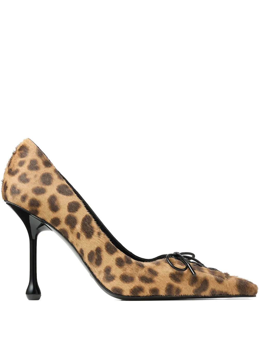 Туфли-лодочки Scarlett с леопардовым принтом, 95 мм, на шнуровке JIMMY CHOO, коричневый