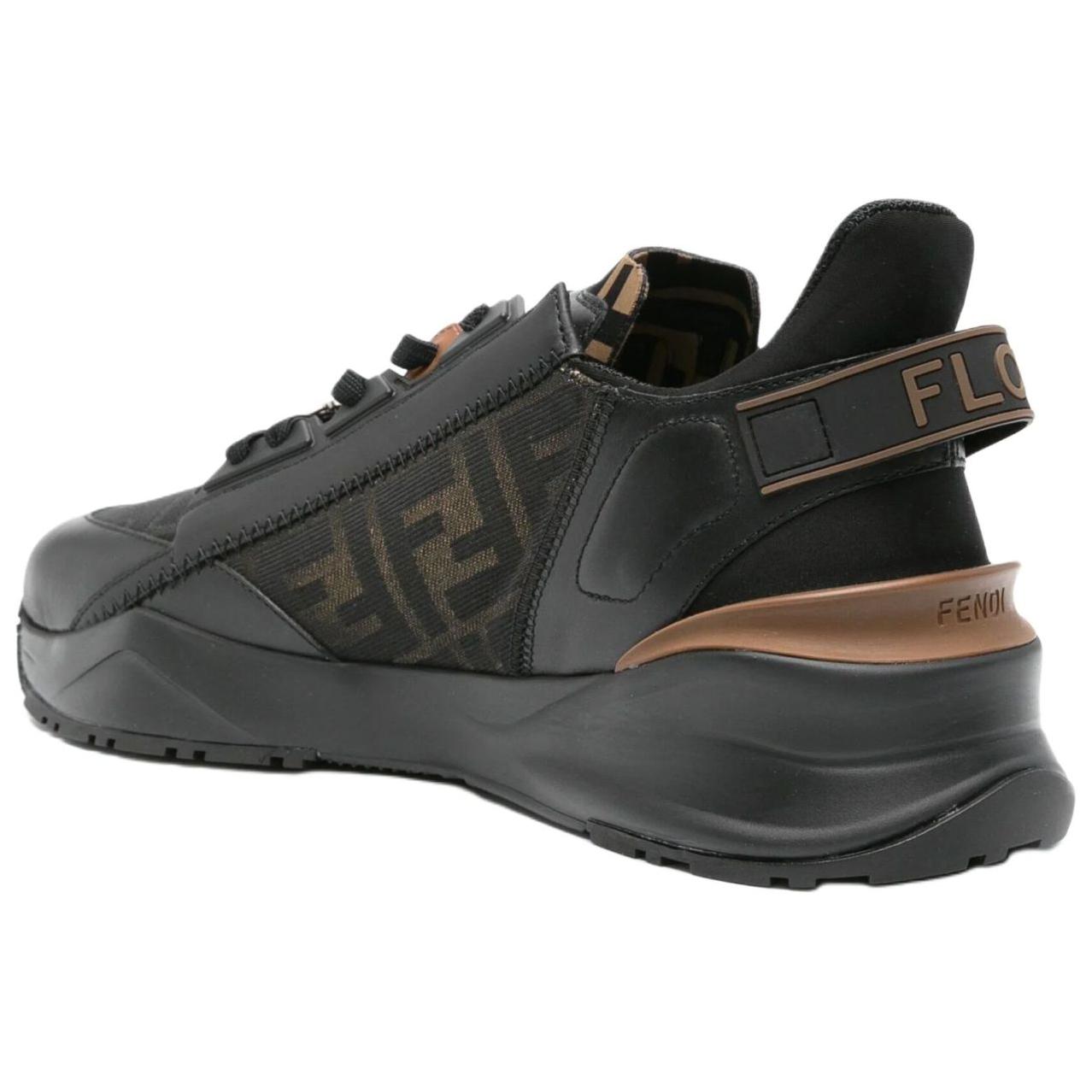 Футболка Ff Jacquard Low Top Кроссовки FENDI, Черный — фото 3