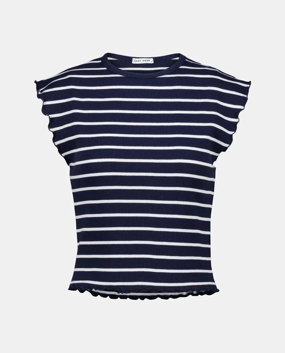 

Женская махровая футболка с коротким рукавом Easy Wear, синий
