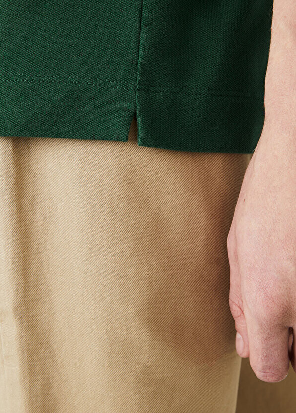 Футболка-поло Lacoste Paris Regular Fit Мужская Зеленая — фото 4