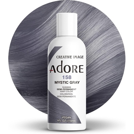 

Сияющая полуперманентная краска для волос Mystic Gray 118 мл Adore