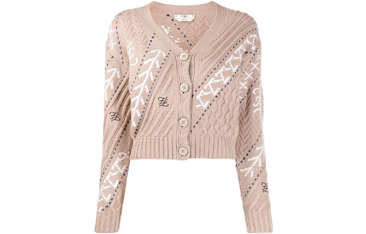 

FENDI Кашемировый свитер верблюжьего цвета Women's Camel