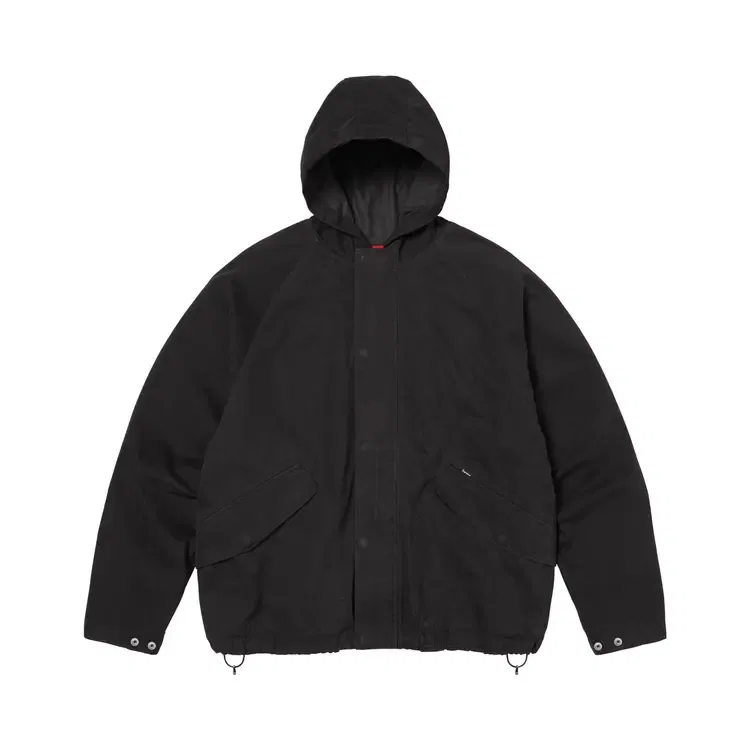 Куртка с капюшоном и рукавами реглан Supreme, черный